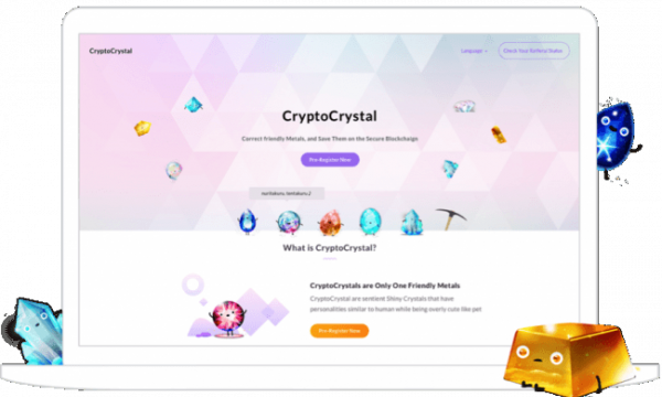 クオンがシンガポール法人を設立、ブロックチェーンを利用してキャラクターを採掘するアプリ『CryptoCrystal』を運営