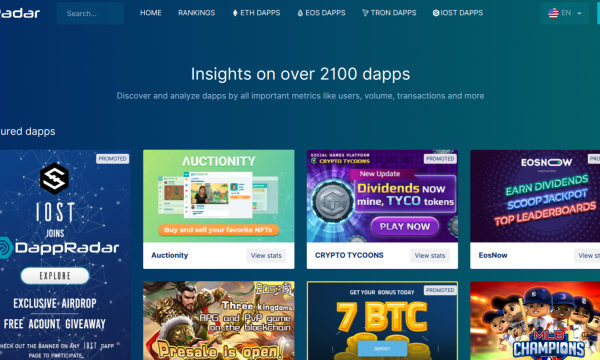 【DappRadar】Dappsの情報収集が捗るWebサービス