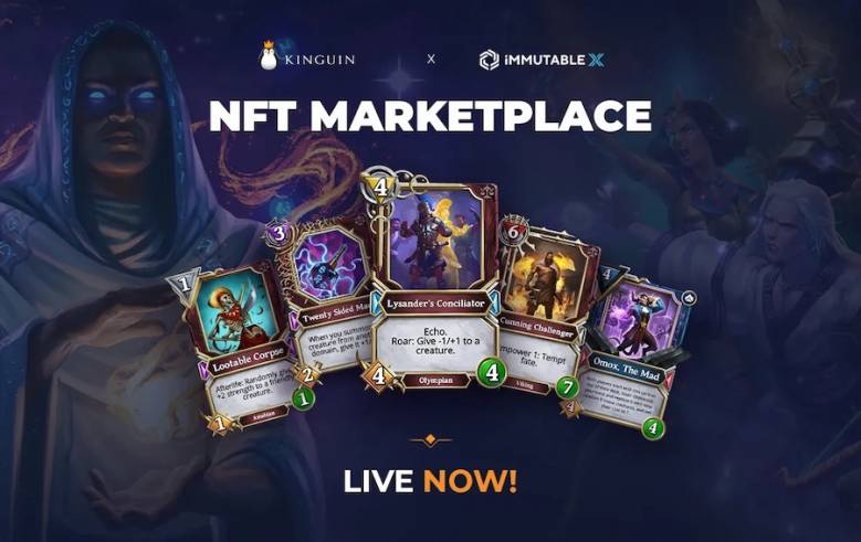 世界有数のビデオゲームマーケットプレイスKinguinが、Immutable Xとのパートナーシップを提携　NFTマーケットプレイスを開始