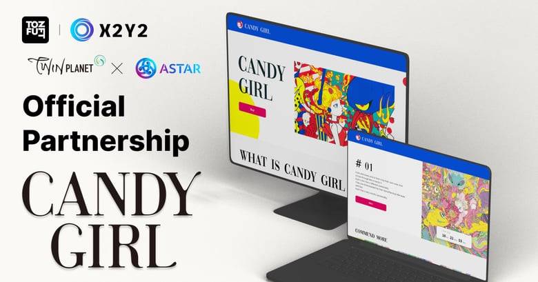 NFTマーケットプレイスtofuNFTがNFTコレクション「CANDY GIRL」とWhite label提携