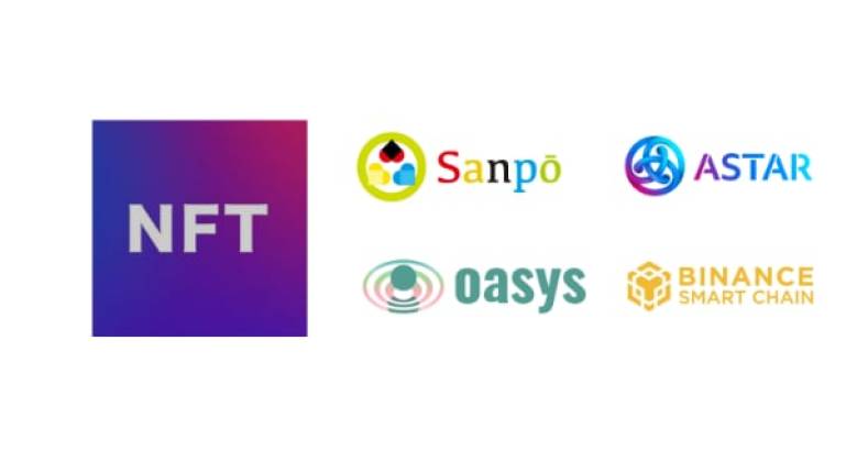 「NFTStudio OEM」が新たに「Sanpō-Blockchain，Oasys,AstarNetwork,BSC」の4チェーンへ対応