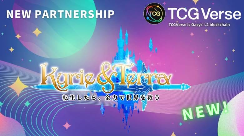 新作ブロックチェーンカードゲーム「Kyrie & Terra」が、OasysのL2チェーンTCGVerseとのパートナーシップを締結