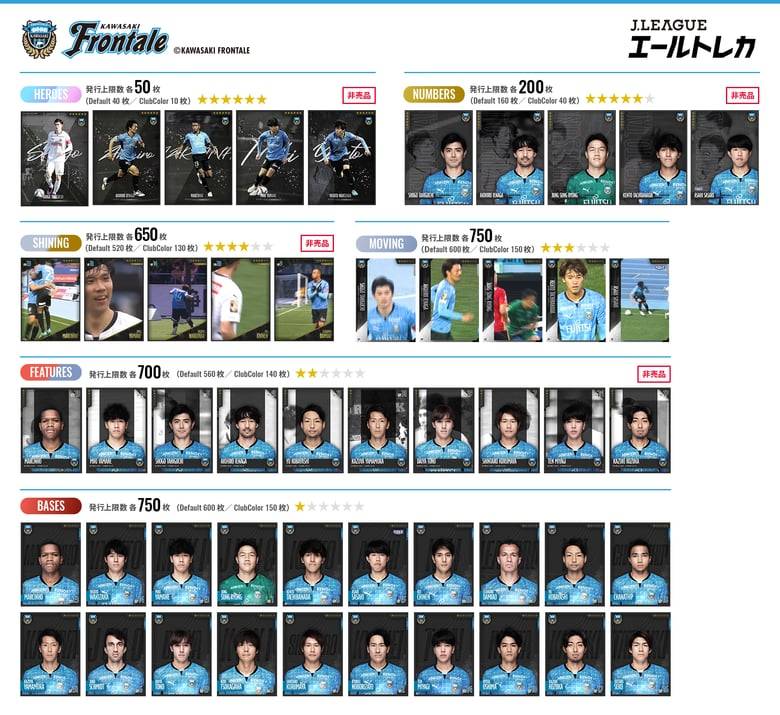「Ｊリーグ エールトレカ」川崎フロンターレ プリセール開始