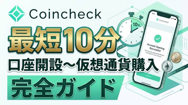 【初心者向け】コインチェック（Coincheck）口座開設ガイド｜最短10分で登録＆仮想通貨購入まで解説