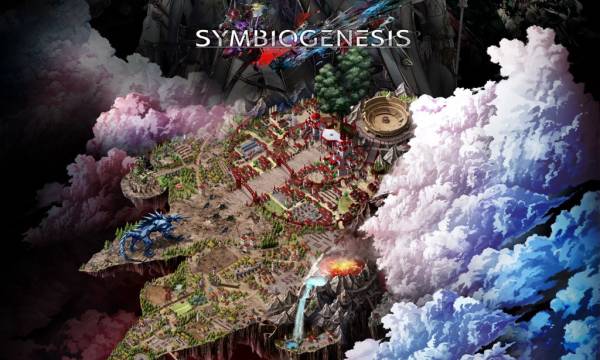 『SYMBIOGENESIS』第三章「武国」のキービジュアル公開、浮遊大陸の未来を決める裏切りの会議が始動
