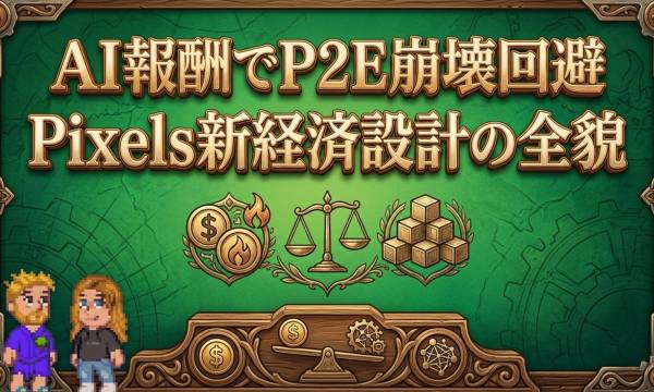 Pixels、AI搭載の報酬インフラ「Stacked」を外部スタジオへ公開——PIXELの売り圧低減でUSDC報酬モデルに移行