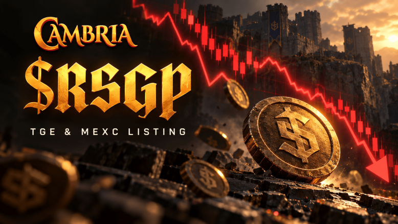 Cambria（$RSGP）がTGE・MEXC上場——初値から急落、高値比6割超安でエアドロップに落胆の声
