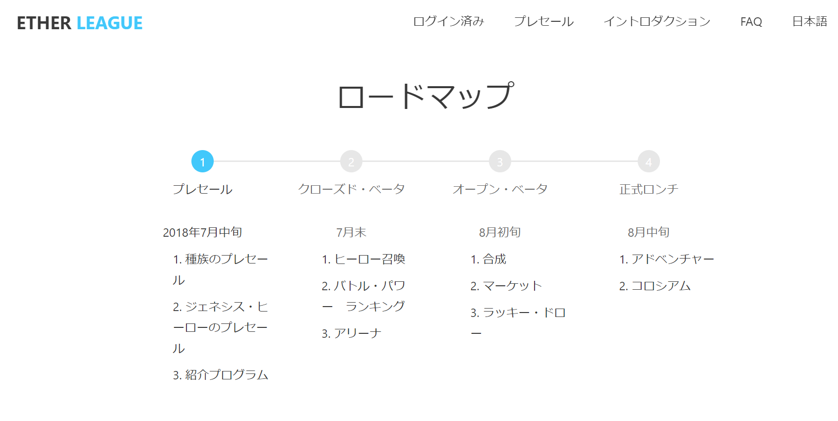かわいらしいデザインのヒーローを用いてイーサを勝ち取るRPGゲーム「EtherLeague」がプレセールス中です。