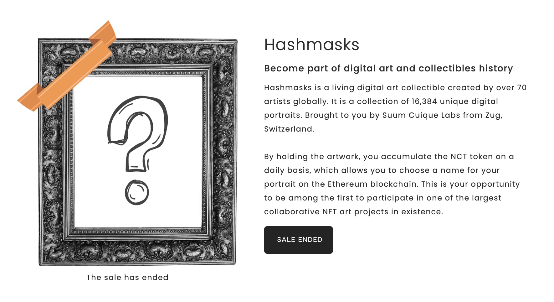 謎の隠されたアートNFT｜HashMasksとは？