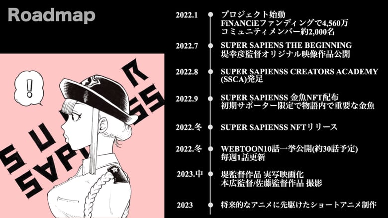 堤幸彦監督・本広克行監督・佐藤祐市監督によるエンタメDAOプロジェクト『SUPER SAPIENSS』が、”映画×キャラクター×WEB3”のエンタメNFTをグローバルへ展開