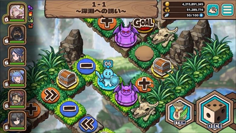 『Rogue Roll Ruler&amp;#039;s』ゲーム画面