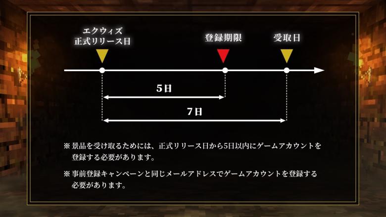 EternalBC 本キャンペーンで獲得した景品は正式リリース以降、ゲーム内で受け取ることが可能