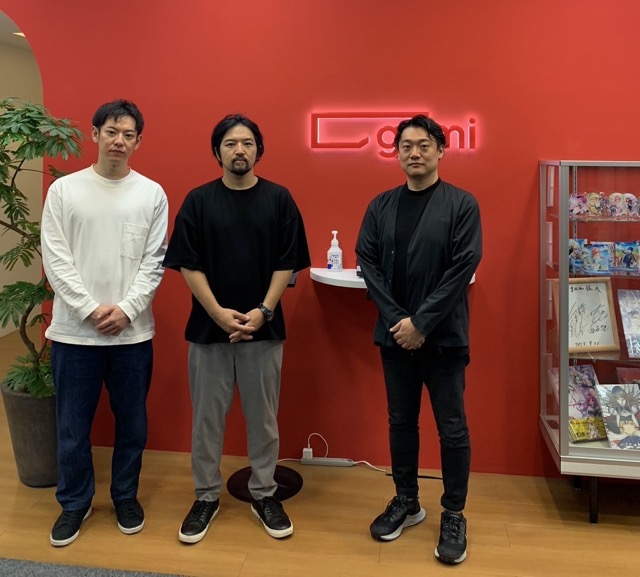 gumi 安積 侑希氏、堤 健太朗氏、釣部 公太郎氏